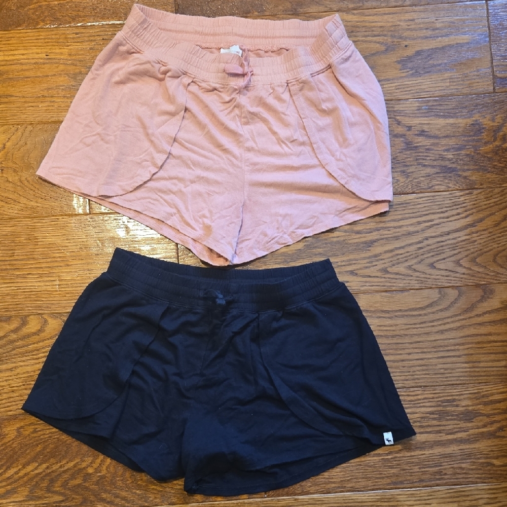 Abercrombie Kids Pink and Black Shorts